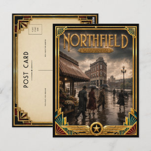 Northfield Minnesota Vintage Art Deco Golden Age Postcard