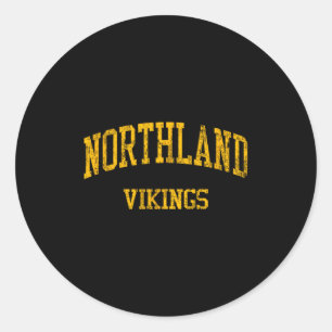 Northland High School Hs Columbus Oh Vintage Srts  Classic Round Sticker