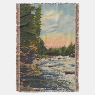 Northland Rapids - Canada Throw Blanket