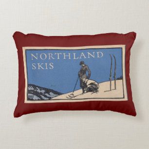 Northland Ski Vintage Decorative Cushion