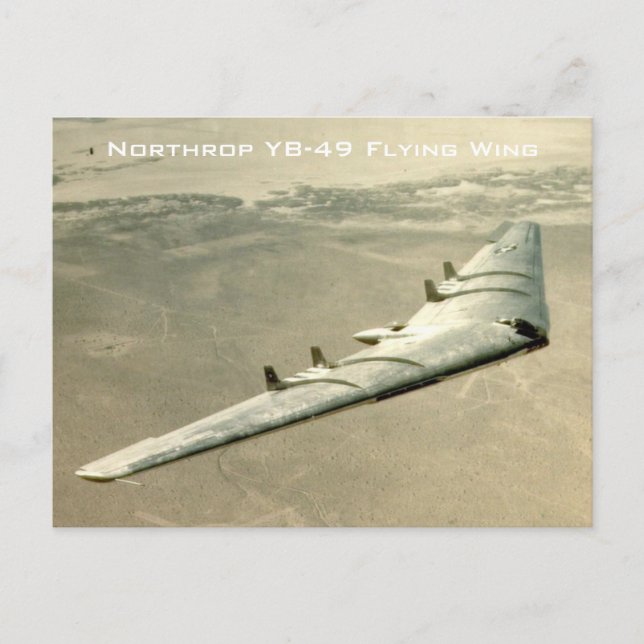 Northrop YB-49 Flying Wing Postcard (Front)