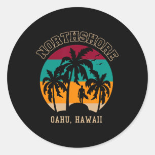 Northshore Oahu Hawaii1 Classic Round Sticker