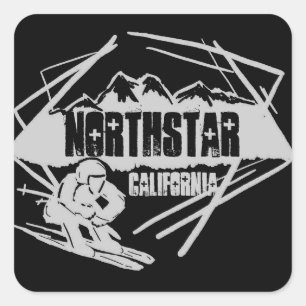 Northstar California black ski logo stickers