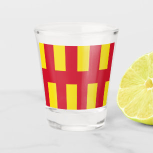 Northumberland county flag shot glass