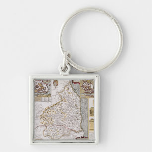 Northumberland, engraved by Jodocus Hondius Key Ring
