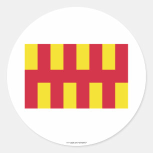 Northumberland Flag Classic Round Sticker