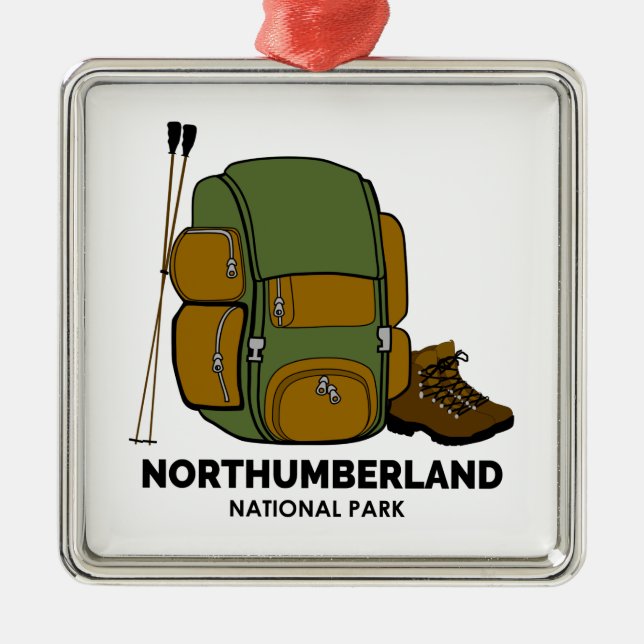 Northumberland National Park Backpack Metal Ornament (Front)