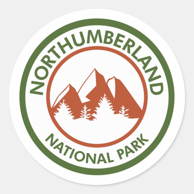 Northumberland National Park Classic Round Sticker (Front)