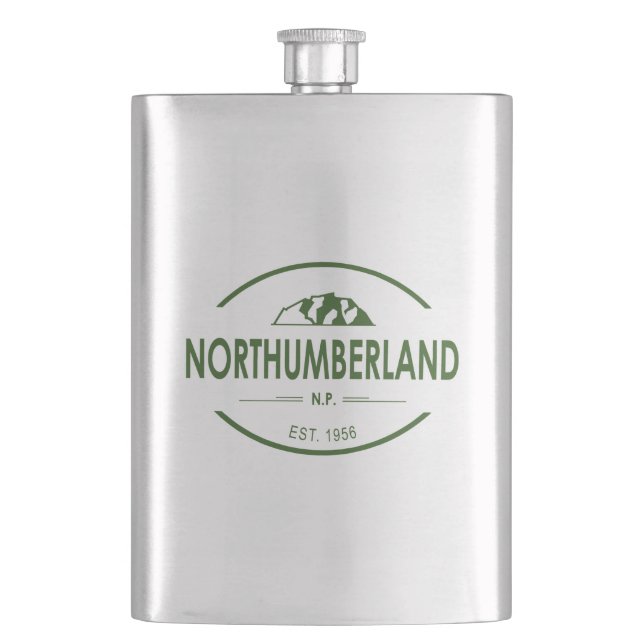 Northumberland National Park Hip Flask (Front)