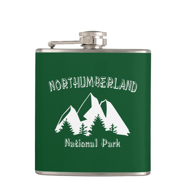 Northumberland National Park Hip Flask (Front)