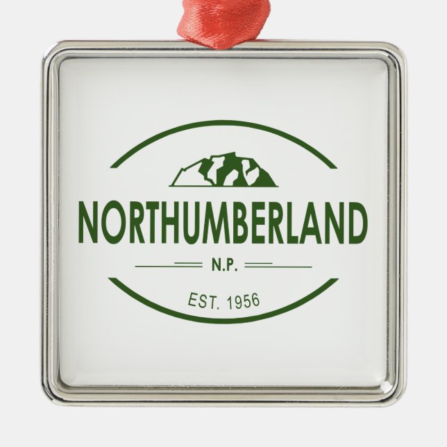 Northumberland National Park Metal Ornament (Front)