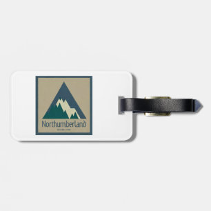 Northumberland National Park Rustic Luggage Tag