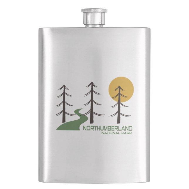 Northumberland National Park Trail Hip Flask (Front)