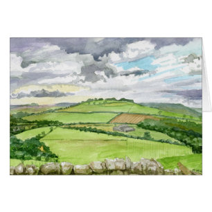 Northumberland Watercolor Landscape