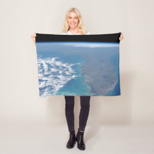 Northward The Florida Peninsula. Fleece Blanket