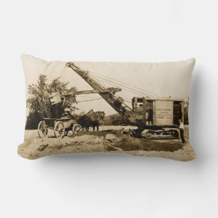 Northwest Construction Crane Operator Early Image Lumbar Cushion