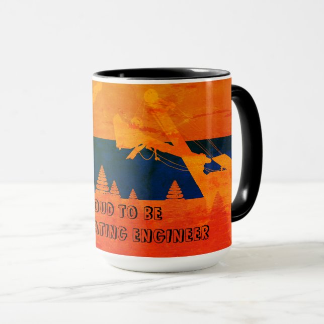 Northwest Crane and Shovel OPERATING ENGINEER art Mug (Front Right)