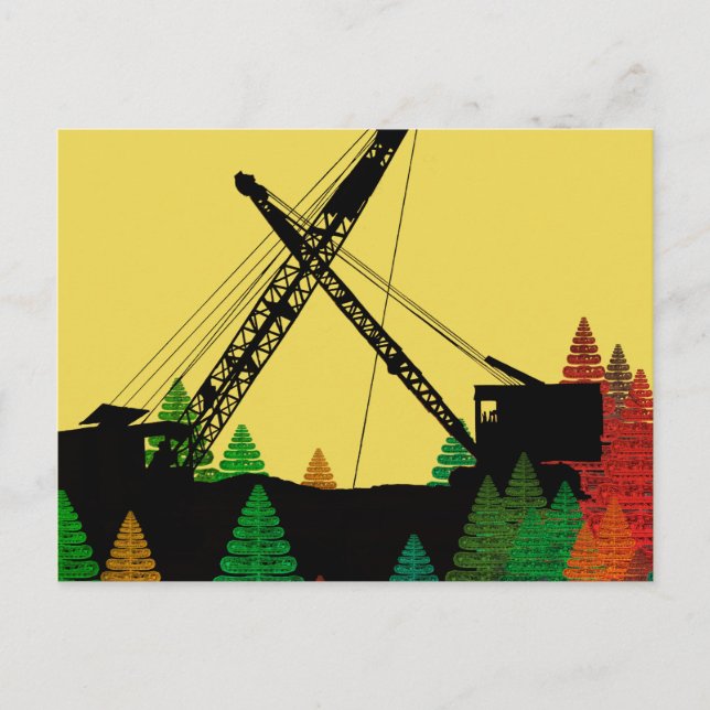 Northwest Crane and Shovel OPERATING ENGINEER art Postcard (Front)
