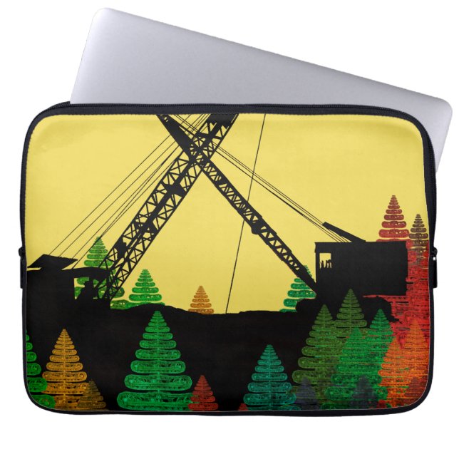 Northwest Crane and Shovel OPERATING ENGINEER Laptop Sleeve (Front)