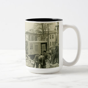 Northwest Crane and Shovel OPERATING ENGINEER Two-Tone Coffee Mug