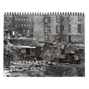 NORTHWEST ENGINEERING CRANE OPERATOR CABLE SHOVELS CALENDAR
