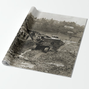 Northwest Engineering CRANE OPERATOR SHOVEL 16 Wrapping Paper