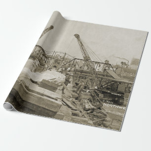 Northwest Engineering CRANE OPERATOR SHOVEL 17 Wrapping Paper