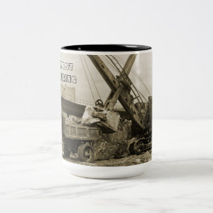 NORTHWEST ENGINEERING CRANE SHOVEL MUG EARLY