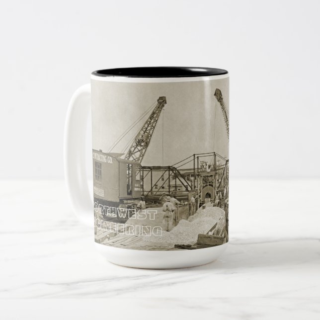 NORTHWEST ENGINEERING CRANE SHOVEL MUG EARLY (Front Left)