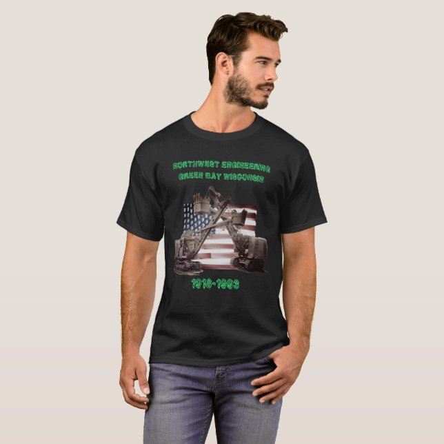 NORTHWEST ENGINEERING GREEN BAY WISCONSIN CRANE T-Shirt (Front Full)