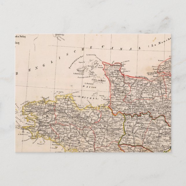 Northwest France Postcard (Front)