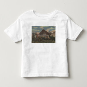 Northwest Indians on Horseback Hunting Toddler T-Shirt