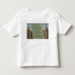 Northwest Indians "Out Where the West Begins" Toddler T-Shirt