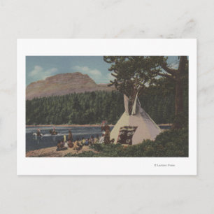 Northwest Indians - The Land of Sky Blue Postcard