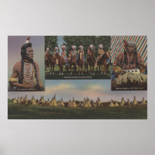 Northwest Indians - View of a Northwest Indian Poster