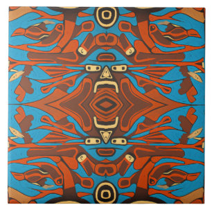 Northwest Native Style Ceramic Tile