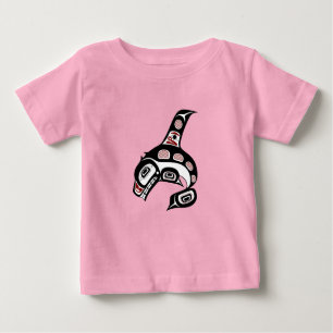 Northwest Pacific coast Haida art Killer whale Baby T-Shirt