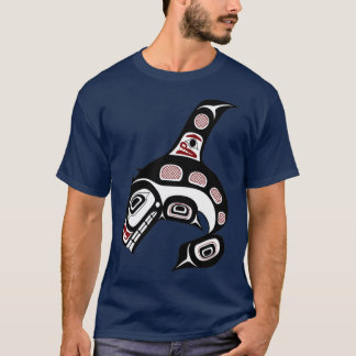 Northwest Pacific coast Haida art Killer whale  T-Shirt