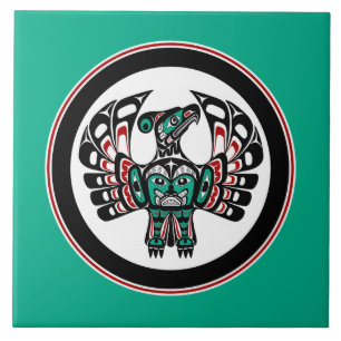 Northwest Pacific coast Haida art Thunderbird Ceramic Tile