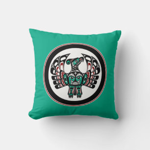 Northwest Pacific coast Haida art Thunderbird Cushion