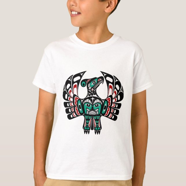 Northwest Pacific coast Haida art Thunderbird T-Shirt (Front)