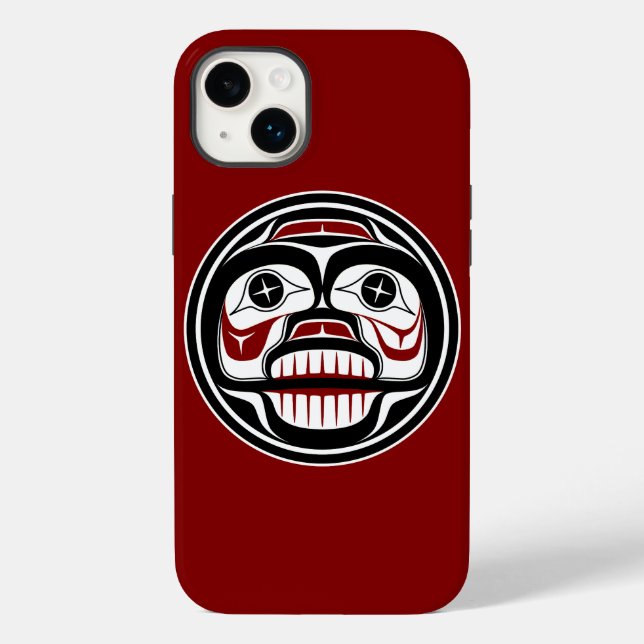 Northwest Pacific coast Haida Weeping skull Case-Mate iPhone Case (Back)