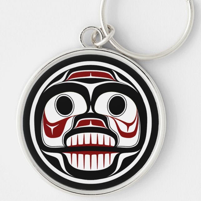 Northwest Pacific coast Haida Weeping skull Key Ring (Front)