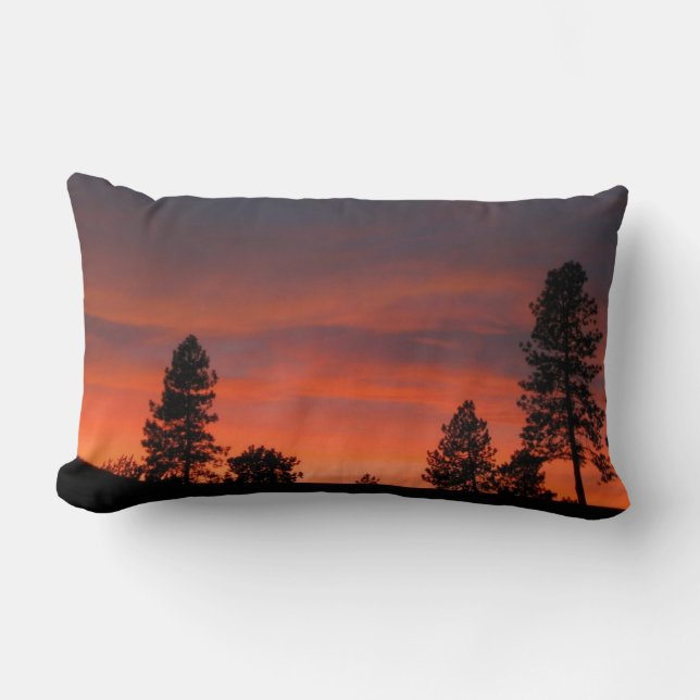 Northwest Sunset Throw Pillow (Front)