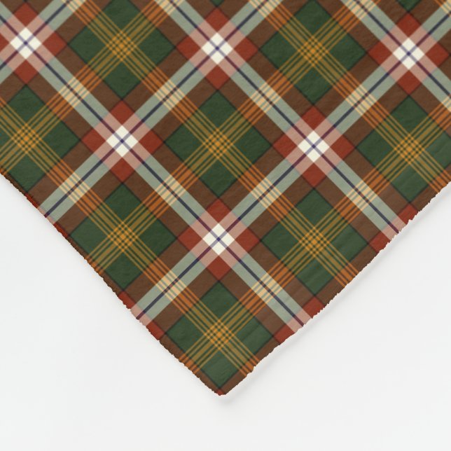 Northwest Territories Canada Tartan Fleece Blanket (Corner)