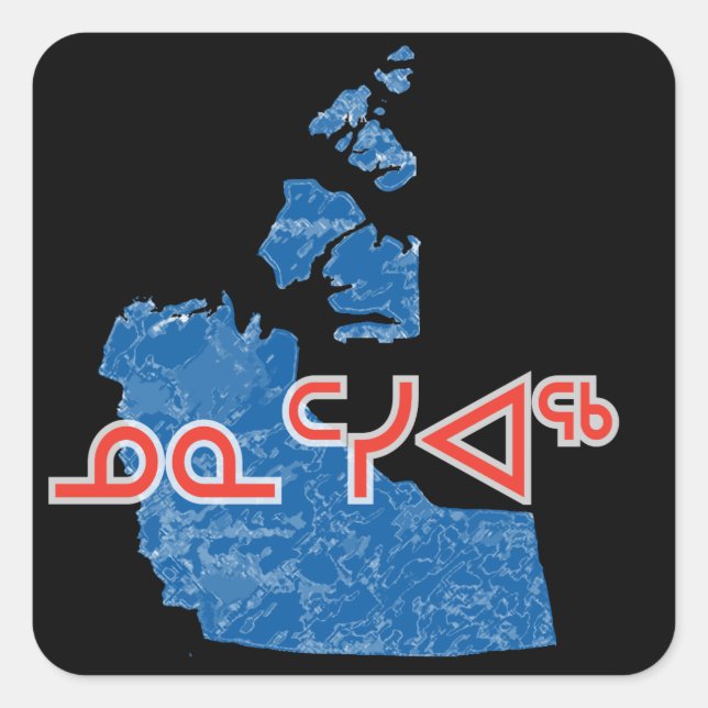 Northwest Territories Square Sticker (Front)