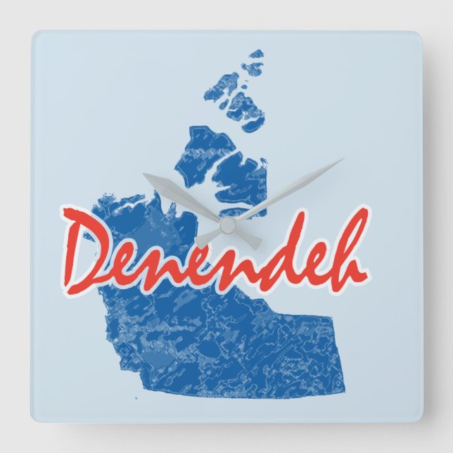 Northwest Territories Square Wall Clock (Front)