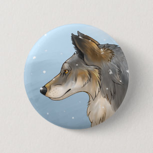 Northwestern Wolf 6 Cm Round Badge