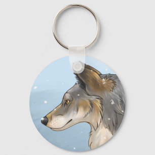Northwestern Wolf Key Ring