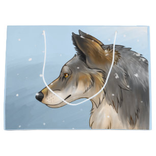 Northwestern Wolf Large Gift Bag